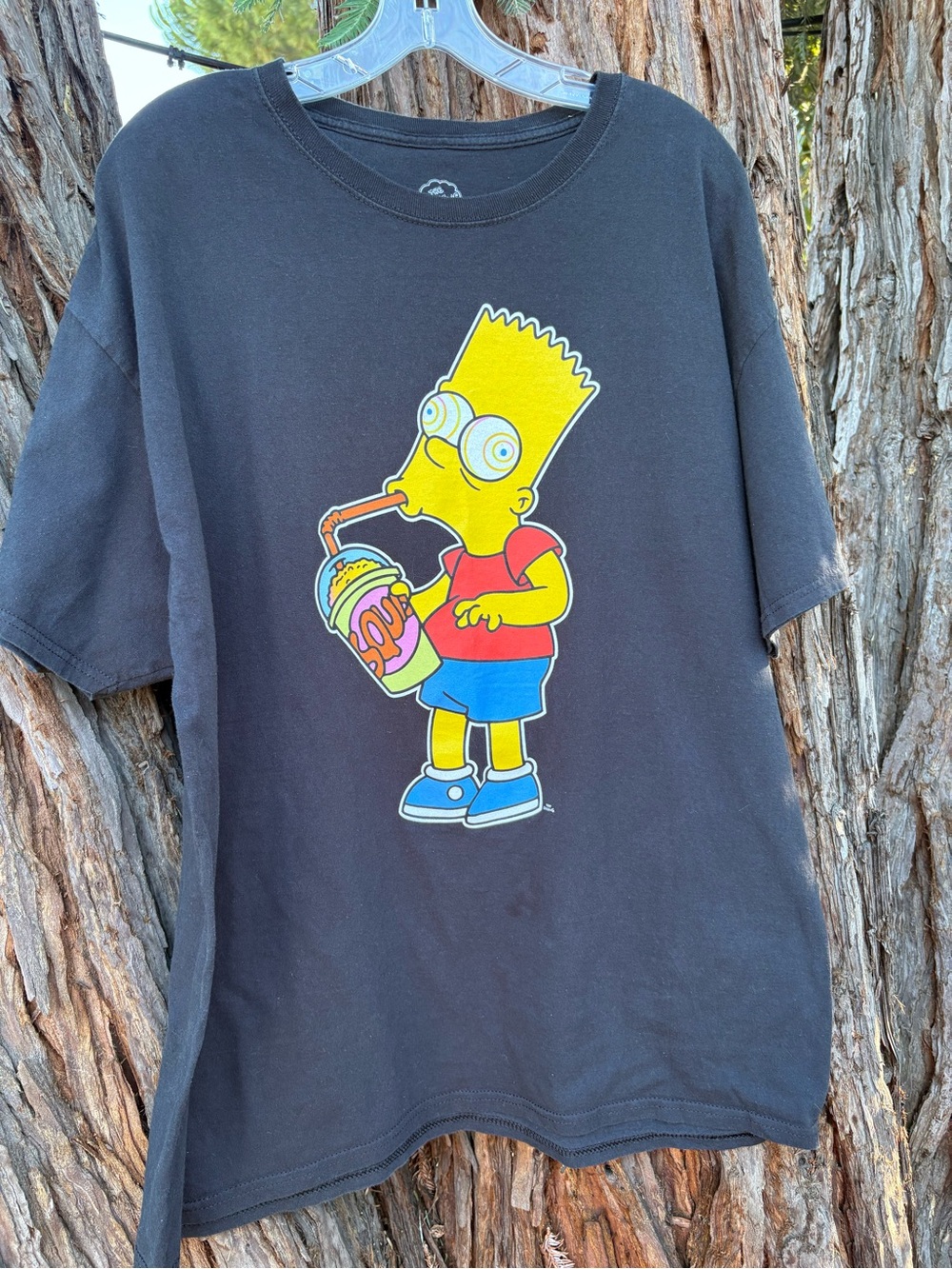 The Simpsons Bart Simpson Graphic Tee Shirt XL Black